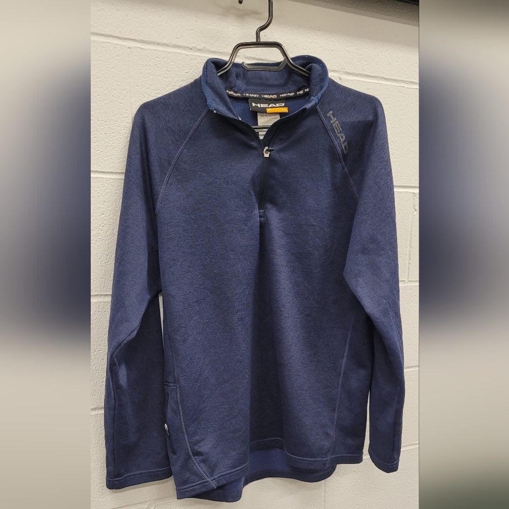 Crewneck half zip sweater